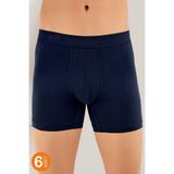 Şahinler 6 Lı Paket Likralı Boxer Lacivert Me031, 2XL