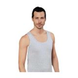 Şahinler 6'lı Paket Geniş Askılı Penye Erkek Atlet, Gri, XL