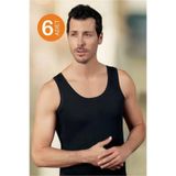 Şahinler Askılı Siyah Atlet,%100 Pamuk, Regular Kalıp, 2XL Beden, Erkek