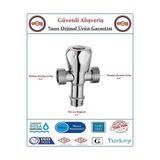 Şahinler Çift Çıkışlı Çamaşır, Bulaşık Makina Musluğu - %100 Prinç