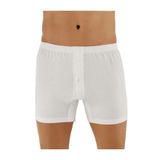 Şahinler Düğmeli Penye Boxer 3'lü Paket, S, ŞHN-E10-3, Beyaz, erkek