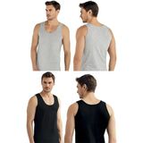 Şahinler E005 6'lı Paket Erkek Pamuk 3gri-3siyah Atlet Xxl - 2XL