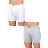 Şahinler E010 3 Beyaz 3 Gri Pamuklu Erkek Boxer