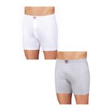 Şahinler E010 6'lı Paket Pamuklu Erkek Boxer 3 Beyaz 3 Gri XXL