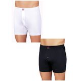 Şahinler E010 6'lı Paket Pamuklu Erkek Boxer 3 Siyah 3 Beyaz S