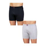 Şahinler E010 6'lı Paket Pamuklu Erkek Boxer 3 Siyah 3 Gri XL
