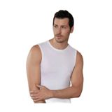 Şahinler Erkek Atlet, Sıfır Kol, Ribana, Beyaz, 6'lı Ekonomik Paket