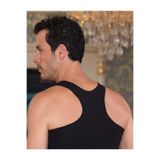 Şahinler Erkek Atlet, Sporcu Kesim, Sırtı Çapraz, 3'lü Set, Siyah, M Beden