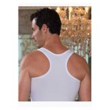Şahinler Erkek Atlet, Sporcu Kesim, Sırtı Çapraz, Geniş Askılı, Beyaz, XL, 3'lü Set