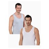 Şahinler Erkek Atlet,%100 Pamuk, 6'lı Paket, Beyaz-Gri, XL Beden
