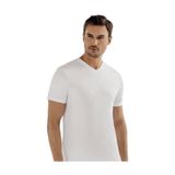 Şahinler Erkek Beyaz Kısa Kollu V Yakalı Penye Atlet, 2XL, 9'lu Ekonomik Paket