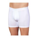 Şahinler Erkek Beyaz Likralı Yazılı Boxer, L