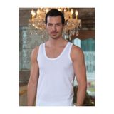 Şahinler Erkek Beyaz Pamuk Askılı Atlet, 2'li Set, M Beden