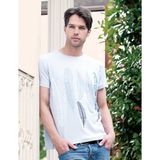 Şahinler Erkek Gri Baskılı T-Shirt MEP22611