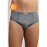 Şahinler Erkek Gri Slip Külot, 6'lı Paket, M Beden