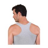 Şahinler Erkek Likralı Arkası Çapraz Gri Atlet, 6 Adet Set, S Beden