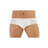 Şahinler Erkek Pamuklu Slip Külot, 6'lı Paket, Beyaz, S Beden