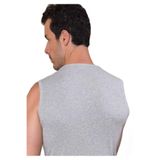 Şahinler Erkek Sıfır Kollu Bisiklet Yakalı Ribana Atlet, Gri, M Beden, 6'lı Ekonomik Paket