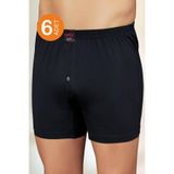 Şahinler Erkek Siyah 6'lı Paket Penye Boxer Me010, M
