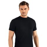 Şahinler Erkek Siyah Kısa Kollu O Yaka Atlet, 3XL Beden