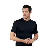 Şahinler Erkek Siyah Sıfır Yaka Kısa Kollu T-Shirt, 2XL Beden, 6'lı Ekonomik Paket