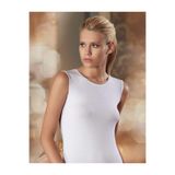 Şahinler Kadın Balıkçı Yaka Sıfır Kol Likralı Body Atlet, Beyaz, 2XL, 3'lü Paket