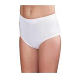 Şahinler Kadın Beyaz Yanı Dikişsiz Yüksek Bel Slip Külotu, 6'lı Paket, M Beden