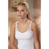 Şahinler Kadın Dantelli Atlet, S/M, MB1014Ş, Beyaz