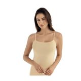 Şahinler Kadın İp Askılı Düz Atlet, Krem, 2XL Beden