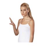 Şahinler Kadın İp Askılı Likralı Süprem Atlet, 6'lı Paket, Beyaz, S/M Beden