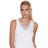 Şahinler Kadın Rıbana Motifli Atlet, Beyaz, 2XL, 6'lı Paket
