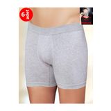 Şahinler Likralı Boxer 6'lı Paket, 2XL, şah-me031, Gri, erkek