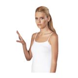 Şahinler Likralı İp Askılı Süprem Atlet MB214, Kadın, Beyaz, S/M Beden