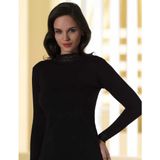 Şahinler MB622-SHL/XL Siyah Dantelli Balıkçı Yaka Body