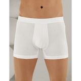 Şahinler ME031 6'lı Likralı Beyaz Erkek Boxer