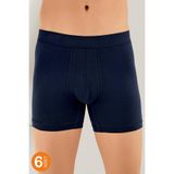 Şahinler ME031 Lacivert Likralı 6'lı Erkek Boxer