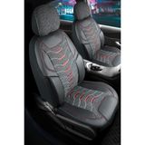 Şahinler Oto Aksesuar Aro 10.1 Keten Oto Koltuk Kılıfı Ön Arka Set Siyah Erciyes Serisi Şhn