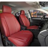 Şahinler Oto Aksesuar Renault Megane 3 Hatchback 2012-2016 Deri Oto Koltuk Kılıfı Ön Arka Takım Kırmızı Exclusıve Model Şhn