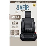 Şahinler Oto Aksesuar Renault R9 Broadway Oto Koltuk Kılıfı Ön Arka Set Plus Serisi Siyah Şhn - Siyah - Beyaz