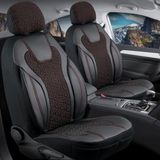 Şahinler Oto Aksesuar Skoda Yeti Deri Detaylı Oto Koltuk Kılıfı Siena Serisi Siyah Kırmızı - Siyah - Kırmızı