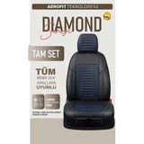 Şahinler Oto Aksesuar Volkswagen Bora Deri Oto Koltuk Kılıfı Ön Arka Takım Siyah Mavi Exclusıve Model Şhn - Siyah - Mavi