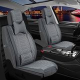 Şahinler Volkswagen Golf 7 Uyumlu Lüx Deri Oto Koltuk Kılıfı Ön Arka Set Evren Serisi Füme
