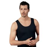 Şahinler%100 Pamuk Erkek Atlet, 6'lı Paket, Siyah, 2XL Beden