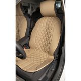 ŞAHİNLEROTOAKSESUAR Nissan Patrol Uyumlu Oto Koltuk Minderi Ön 2'li Set Bej Elegance Serisi