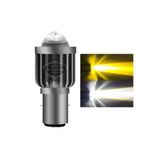 Şahins Araç Motosiklet Otomobil Mercekli Far Ampulü Led Far Sarı-Beyaz CSP Led S2 Uzun Kısa BA20D H6 1 Adet