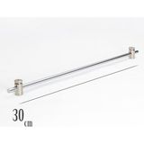 Şahinsoy Perde Briz Rustik 1 Adet Briz Çubuk 2 Adet Başlık Metal - Gri - 30 cm