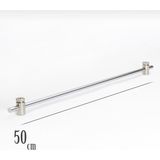 Şahinsoy Perde Briz Rustik 1 Adet Briz Çubuk 2 Adet Başlık Metal - Gri - 50 cm