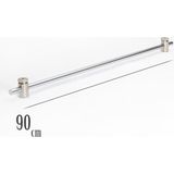 Şahinsoy Perde Briz Rustik 1 Adet Briz Çubuk 2 Adet Başlık Metal - Gri - 90 cm