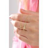 Sahira Jewelry Anne Ve Çocuk Model 14 K Altın Kaplama Kadın Kolye
