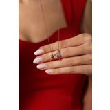 Sahira Jewelry Anne Ve Çocuk Model 14 K Rose Altın Kaplama Kadın Kolye